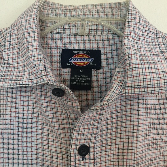 Men’s Dickies button short sleeve shirt. Medium - Picture 4 of 5